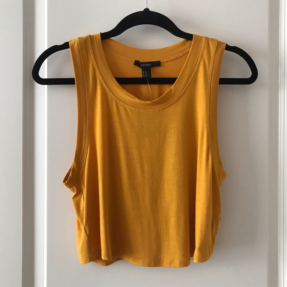 2 for $12 | NWT Yellow Crop Top Tank